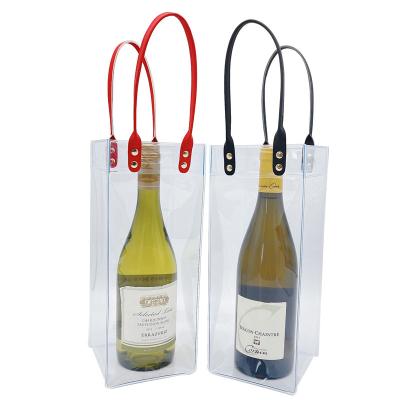 China 2021 New Arrival Hot Selling Custom Made PVC Leather Dispenser Wine Bag for sale