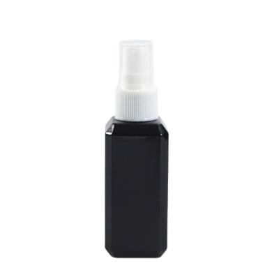 China Collar Material petg PET Plastic Bottle 1.7OZ Empty Transparent Alcohol Spray Bottles for sale