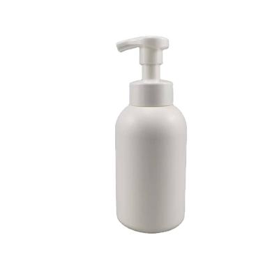 China HDPE Collar 300ml 500ml Plastic Foam Pump Bottle with Clip Lock and Screen Printing for sale