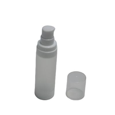 China 30ml Airless Bottle with Cap Matte Finish Cosmetic Vacuum Lotion Bottle in PP Plastic for sale