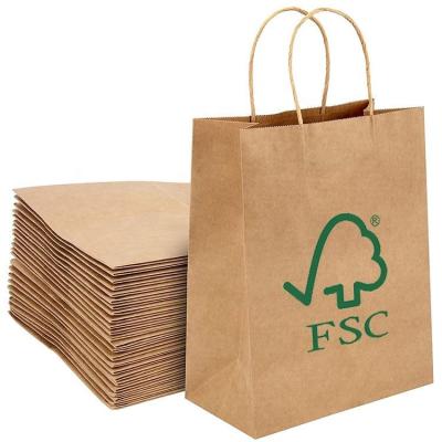 China Recyclebare Papier-Geschenk-Taschen Eco freundliche Brown zu verkaufen