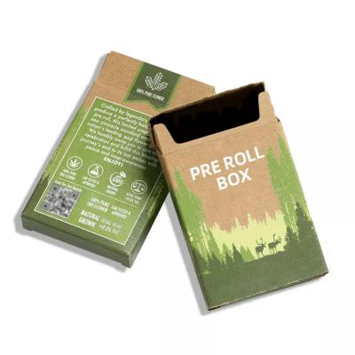 China OEM Custom Printing Pre Roll Display Boxes Kraft Paper material for sale