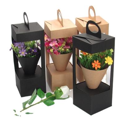 Cina Valentine Flower Packaging Box ecologico su ordinazione per Rose Flower Gift di lusso in vendita