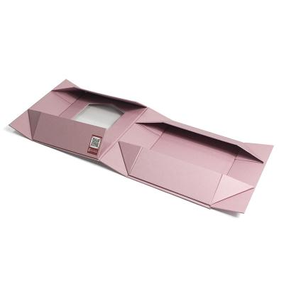 China Custom Printed Luxury Festival Packaging Handmade Magnetic Gift Box With Windows For Cosmetic Toy Model for sale