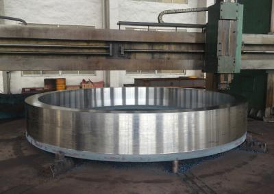 China Mining Machine Wheel Hub Ring Steel Flange Open Die Forging Process for sale