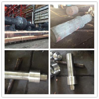 China Alloy Steel Pinion Forged Steel Shaft 40CrNiMo For Industrial Equipment for sale