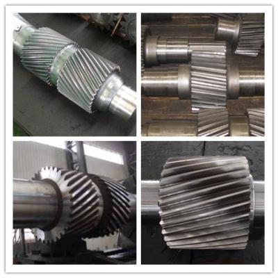 China High Alloy Steel Machined Forged Steel Shaft , ASTM BS Change Gear Shaft Forging for sale