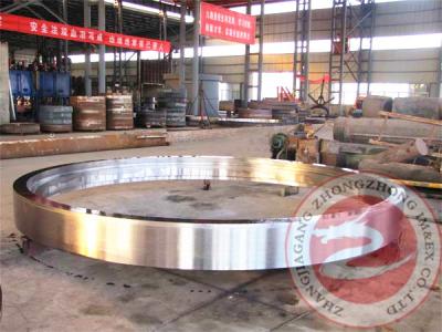 China High Precision Wind Tower Ring Rolled Forging Steel Flange / Hollow Forging for sale