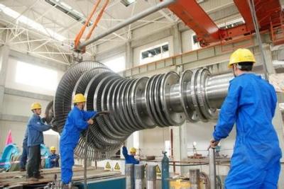 China Poder que forja grande 30Cr1Mo1V 10Mw del rotor de turbina del vapor 1100m m ASME estándar en venta