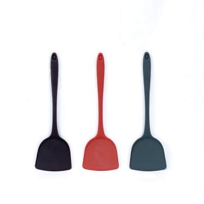 China Kitchenwaer factory silicone spatula chocolate food spatula 2022 large silicone serving spatula pp silicone serving heph item viable stock for sale