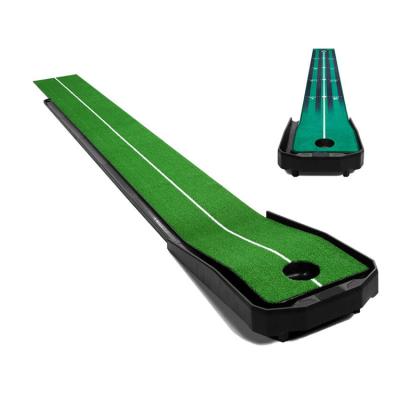 China Golf Practice Mini Premium Putting Mat Home Outdoor Office Indoor Golf Practice Putting Mat for sale