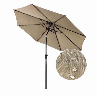 China Durable Promotional Aluminum Large Waterproof Garden Patio Outdoor Durable Umbrella for sale