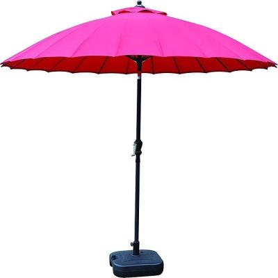 China Durable 9 Feet Aluminum Waterproof Aluminum Patio Beach Garden Pool Restaurant Outdoor Umbrella for sale