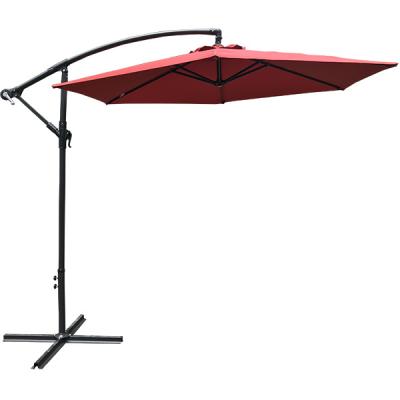 China Modern Promotional Waterproof Foldable Aluminum Large Patio Garden Outdoor Steel Umbrella for sale