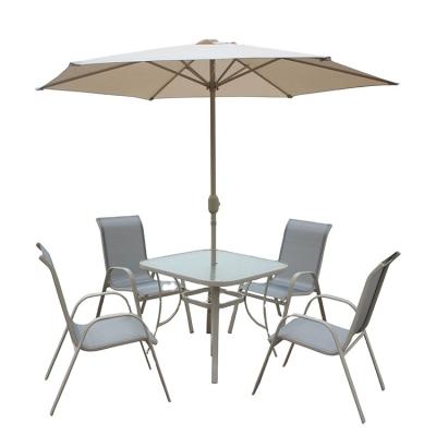 China Weather Furniture Outdoor Furniture Chair Set Foldable Patio Metal Restaurant Chairs for sale