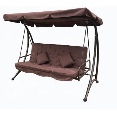 China Modern Conversion Outdoor 3 Seat Garden Swing Bed Chair for sale