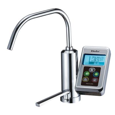 China Electrodes Unique Design Patent [Taiwan Buder] Under Sink Alkaline Water Ionizer with Hot Water Dispenser and UF Membrane for sale