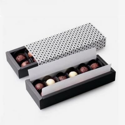 China Recyclable Dessert Drawer Box With Packaging 2 4 6 8 Dividers Cupcake Pastry Boxes Candy Moon Cake Cookies Box Wholesale Bakery for sale