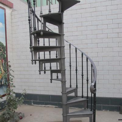 China Easily Assembled Spiral Staircase M1895 Outdoor Industry Cast Iron for sale