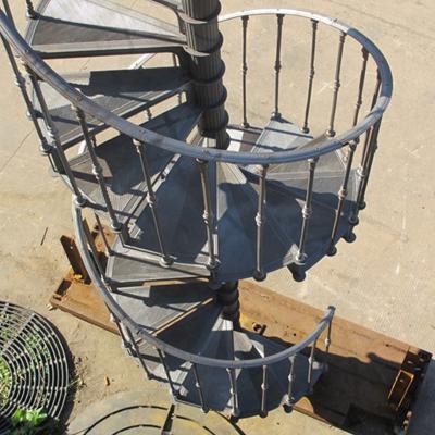 China Midcentury Outdoor Antique Victorian Small Used Steel Spiral Stair for sale