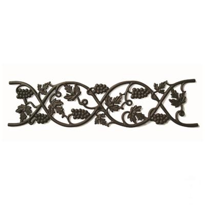 China Gray Iron Custom Ornamental Cast Iron Flower Panels For Fence for sale