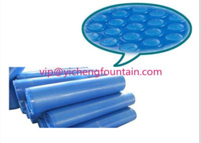 China PET materielle Swimmingpool-Kontrollsystem-aufblasbare Blasen-Solarabdeckung 300 Mic - 500 Mic-Blau-Farbe zu verkaufen