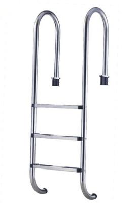 China Stainless Steel Swimming Pool Ladders , Outdoor In-ground Pool Ladders for sale