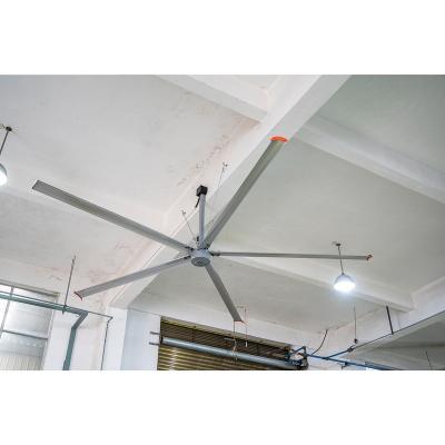 China 850 Square Meter 1.5kw 24ft Large Volume Low Speed ​​Large Ceiling Mounted Fan for sale