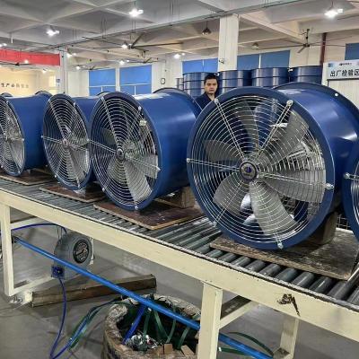 China Hotels 500mm Tube Type Axial Fan For Drying Material for sale