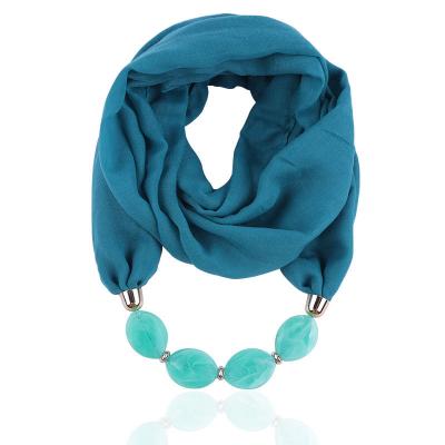 China 2021 New Women's Fashionable Infinity Jewelry Dangle Embellished Scarf for sale