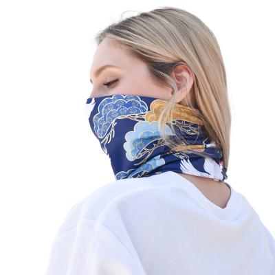 China Silk Cloth Sunscreen Ice Mask Sports Neck Cover Face Outdoor Cycling Scarf for sale