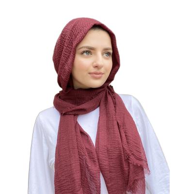 China High Quality Cotton Hijab Women Stretchy Head Scarf for sale