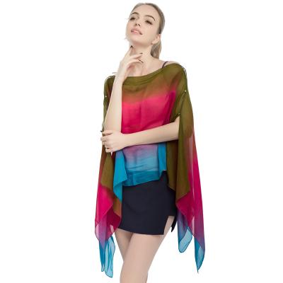 China Chiffon Summer Cover Up Swimwear Handmade Chiffon Beachwear for sale