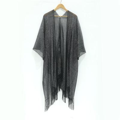 China Polyester Summer Hot Selling Beach Cover Up Plain Women Kimono Shawls for sale