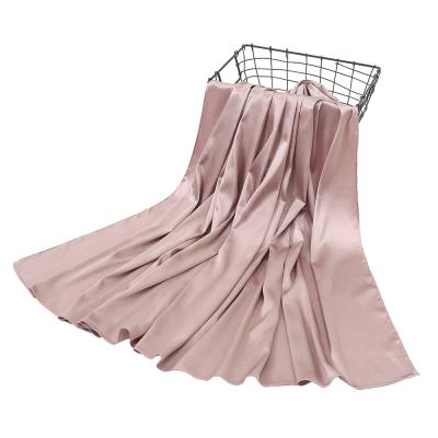 China 2021 summer fashion luxury simple silk scarf for party dress for sale