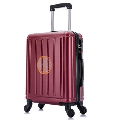 China ABS has good impact resistance and excellent wear resistance. Customized Unbreakable Soft Rubber Promotional Carry On Plastic Suitcase for sale