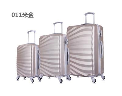 China ABS has good impact resistance and excellent wear resistance. new famous portable traveling suitcases came from wholesale custom lady bags for sale