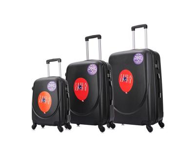 China ABS has good impact strength and excellent wear resistance. fashionable spinner soft rubber and hard Plastic custom kids suitcases luggage for sale