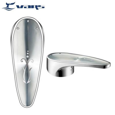 China Metered Faucets Contemporary Customized Zinc Alloy Crystal Faucet Handle Basin Water Faucet Shower Slide Holder for sale