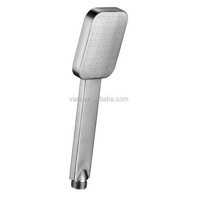 China Without Diverter SUS304 High Water Pressure Hand Held Shower Head Brushed Stainless Steel Outdoor Shower Head for sale