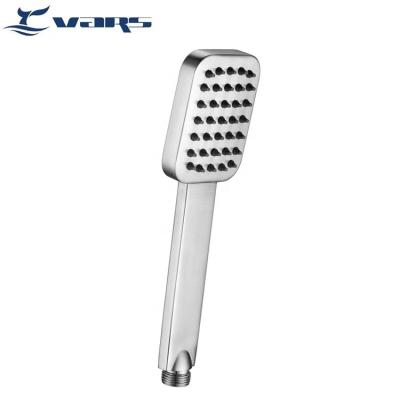 China Needle Free All Metal Stainless Steel Handheld Shower HeadSilicone Nozzle Never Snub SUS304 Square Hand for sale