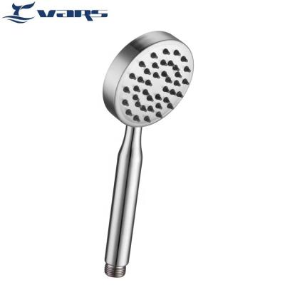 China No Diverter Manufacturer 304 Stainless Steel Shower Head Black Brushed Surface Water Saving Faucet Handheld Silicone Jet Nozzle Showerheads for sale