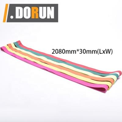 China Bodybuilding Long Resistance Bands, 3 Long Fabric Resistance Bands Set Full Body Workout For Women And Men Fitness Elastic Loop Exercise Ban for sale