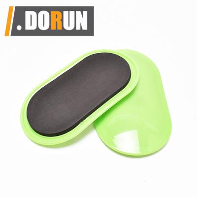 China Home Exercise Sliders Discs, 2 Pack Double Sided Oval Shape Floors Sport Core Sliders With Covers, Yoga Fitness Training Slide for sale