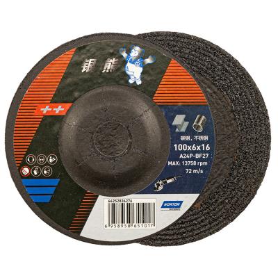 China Brown corundum abrasive Saint-Gobain NORTON  Resin Bond Grinding Disc For Stainless Steel And Metal Cutting for sale