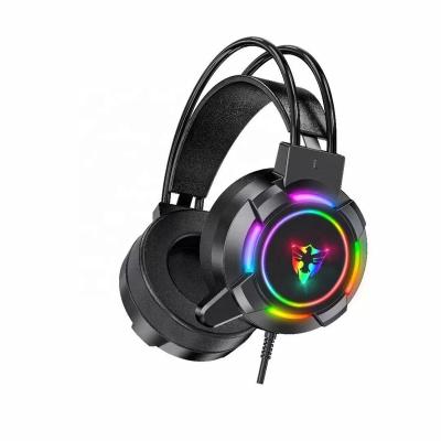 China Best OEM RGB 7.1 Earphone Earbuds Gaming Headset Wireless Cable Gaming Earphone With Microphone for sale