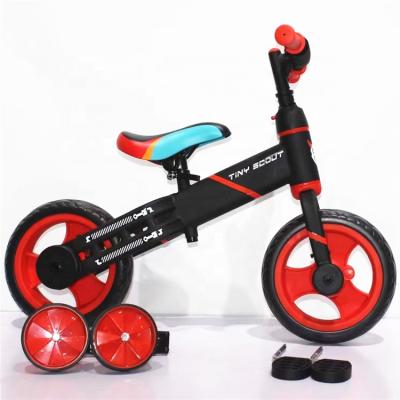 China 2021 hot sale fast version thick one button kids carbon steel frame balance bike with removable pedal for sale