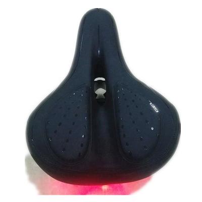 China Hollow Cycling Plastic Saddle Cushion Bicycle Seat Bike Saddle With Light for sale