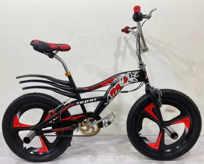 China Customized Logo Steel Frame BMX Flat Land High Carbon Bicycle With Integrated Alloy Wheel for sale