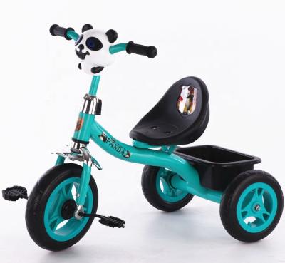 China Ride On Toy Customized Cute Logo Panda Kids Tricycle With PU Wheels for sale